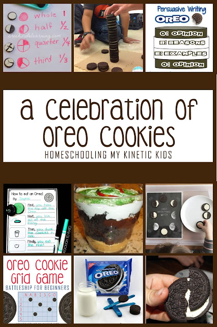 A Celebration of Oreo Cookies // Homeschooling My Kinetic Kids // learning with Oreos // homeschool ideas // study units // cookies in the classroom