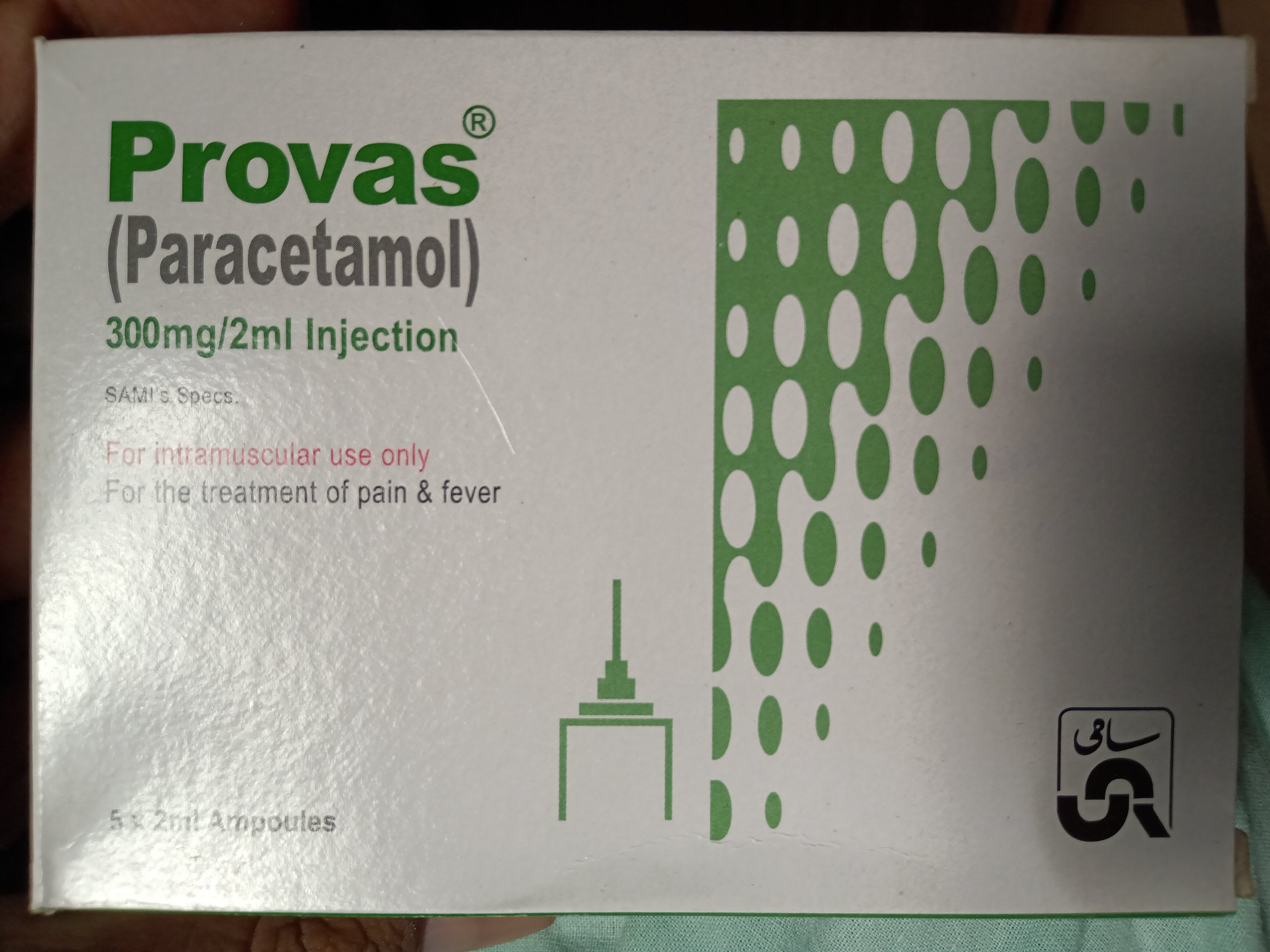 Uses of Provas Injections Paracetamol