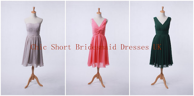 stylish short bridesmaid dresses