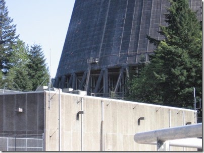 IMG_1791 Trojan Nuclear Power Plant Cooling Tower Bast as viewed from the Security Entrance on April 22, 2006