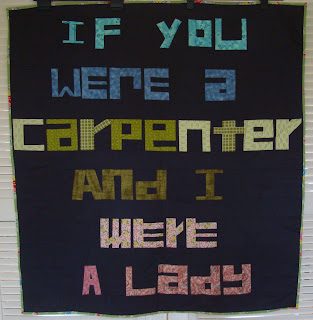 Johnny Cash If I were a Carpenter quilt