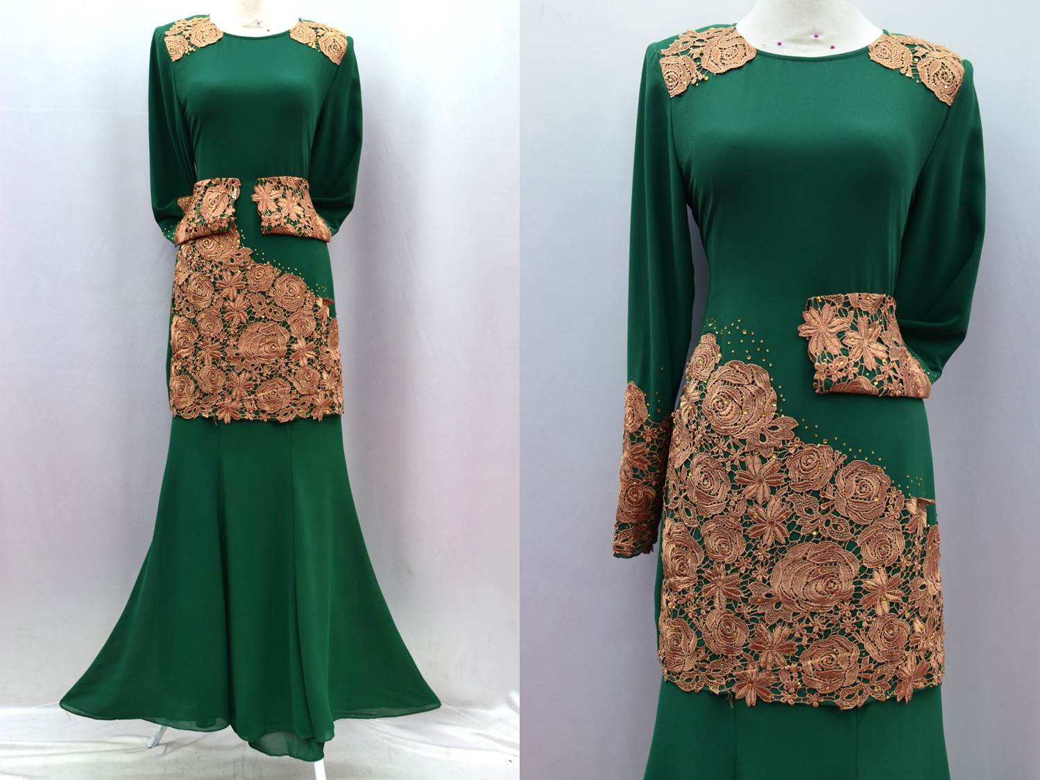 NUR IDAMAN EKSKLUSIF: Baju Kurung Moden FD Design Kod DFH 1011