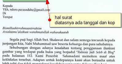 Contoh surat permohonan maaf  Koleksi Dokumentasi