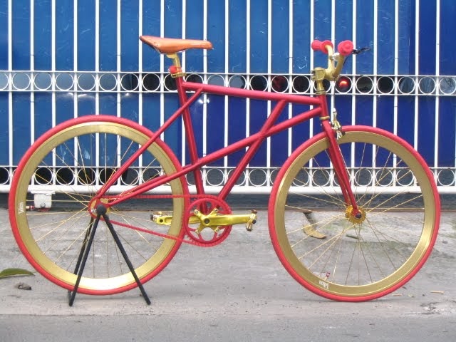 Ngecat MOTOR  Sepeda Fixie Airbrush Mantab