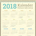 Kalender 2018 Lengkap dengan hari libur nasional dan bisa di edit