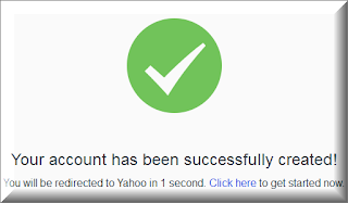 yahoo mail sign up complete