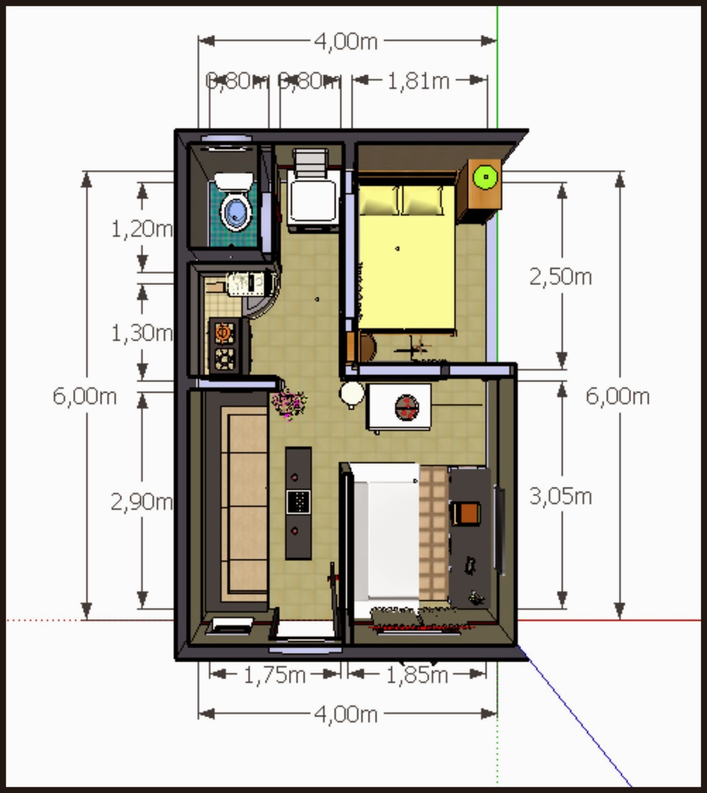 Inspirasi Gambar Desain  Rumah  4x6  Informasi Desain  dan 