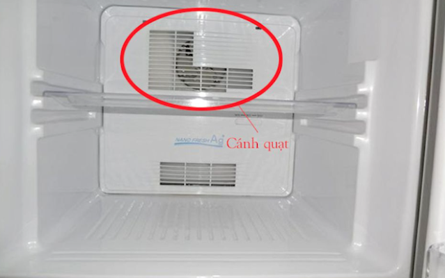 Cánh quạt bị khô dầu mỡ