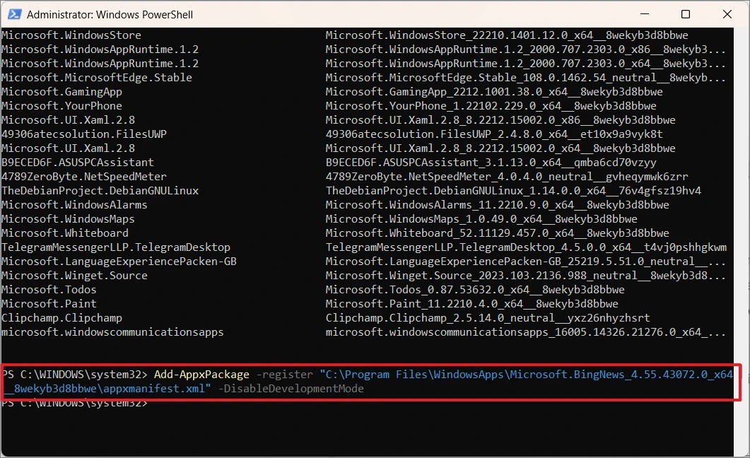 PowerShell Kullanarak Windows 11 Sistem Uygulamalarını Kaldırma 21 allthings.how how to remove windows 11 system apps using powershell image 29