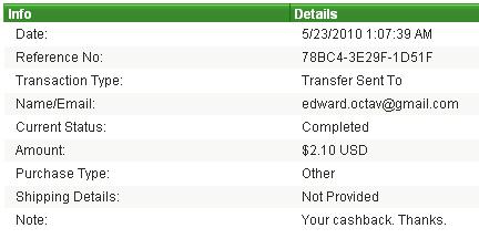 Payment Proof HolyGrailResiduals.com