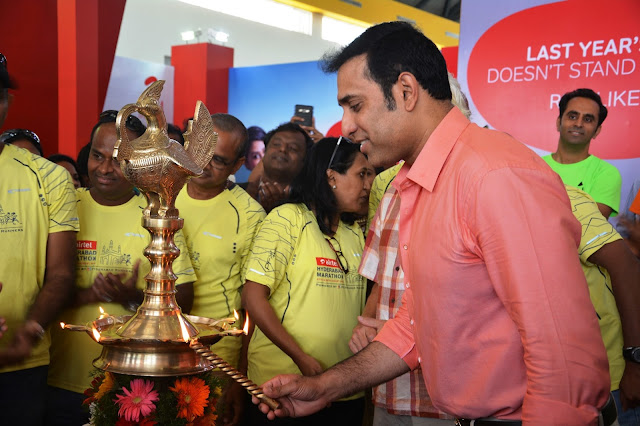 VVS Laxman inaugurates Airtel Hyderabad Marathon Expo & SportEX India