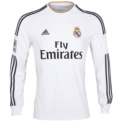 Grosir Jersey Home Real Madrid Musim 2013-2014 - Long Sleeve