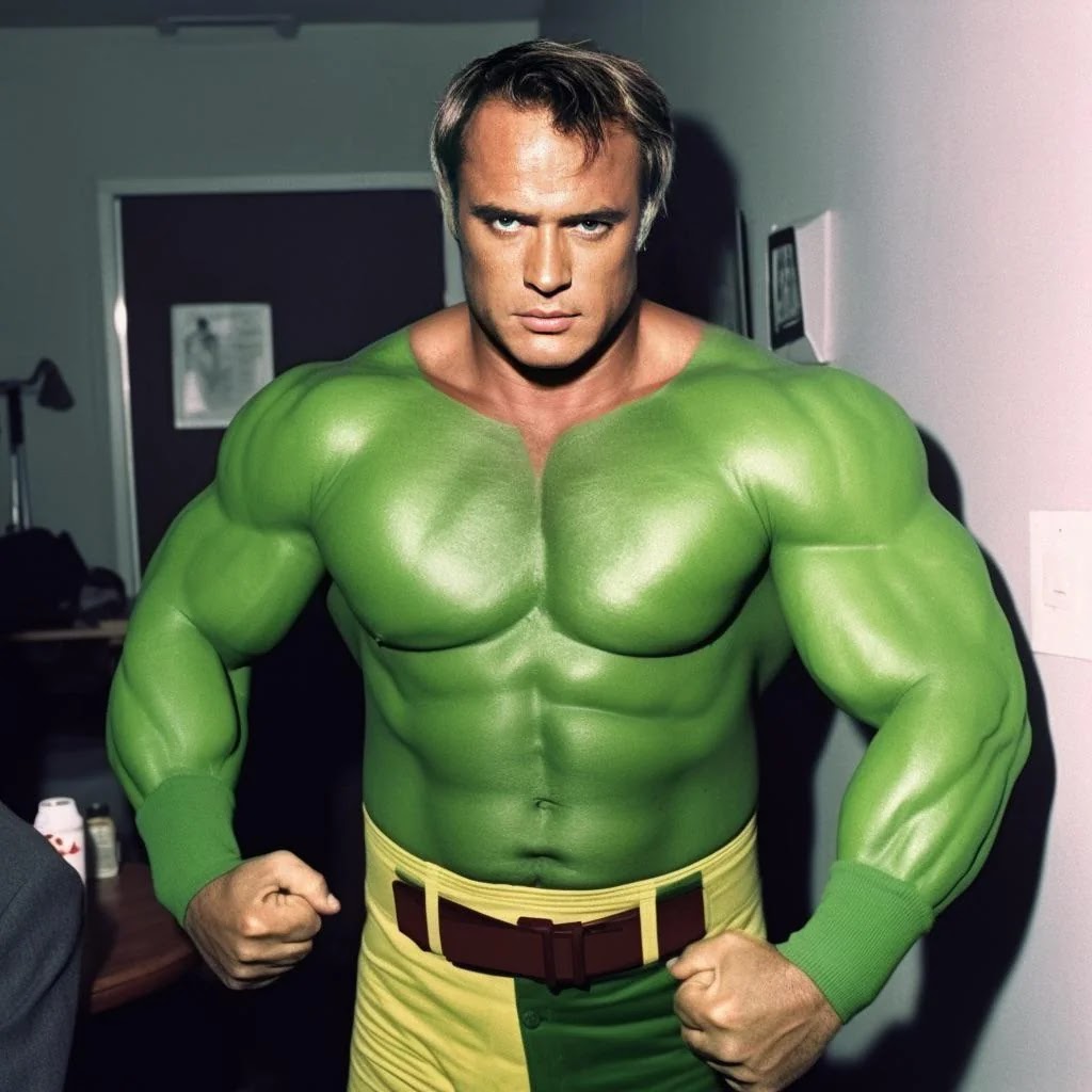 Marlon Brando como o Hulk