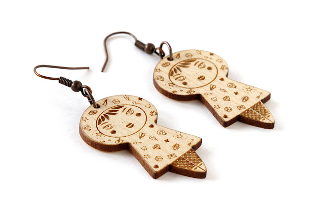 https://www.etsy.com/listing/586624796/tattooed-doll-earrings-lasercut-maple