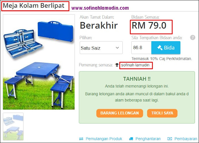 Tips Membeli atau Membida Barangan di CHILINDO dengan Harga yang Murah dan Berbaloi - Chilindo Malaysia - Sofinah Lamudin