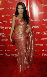 celina jaitley hot in saree