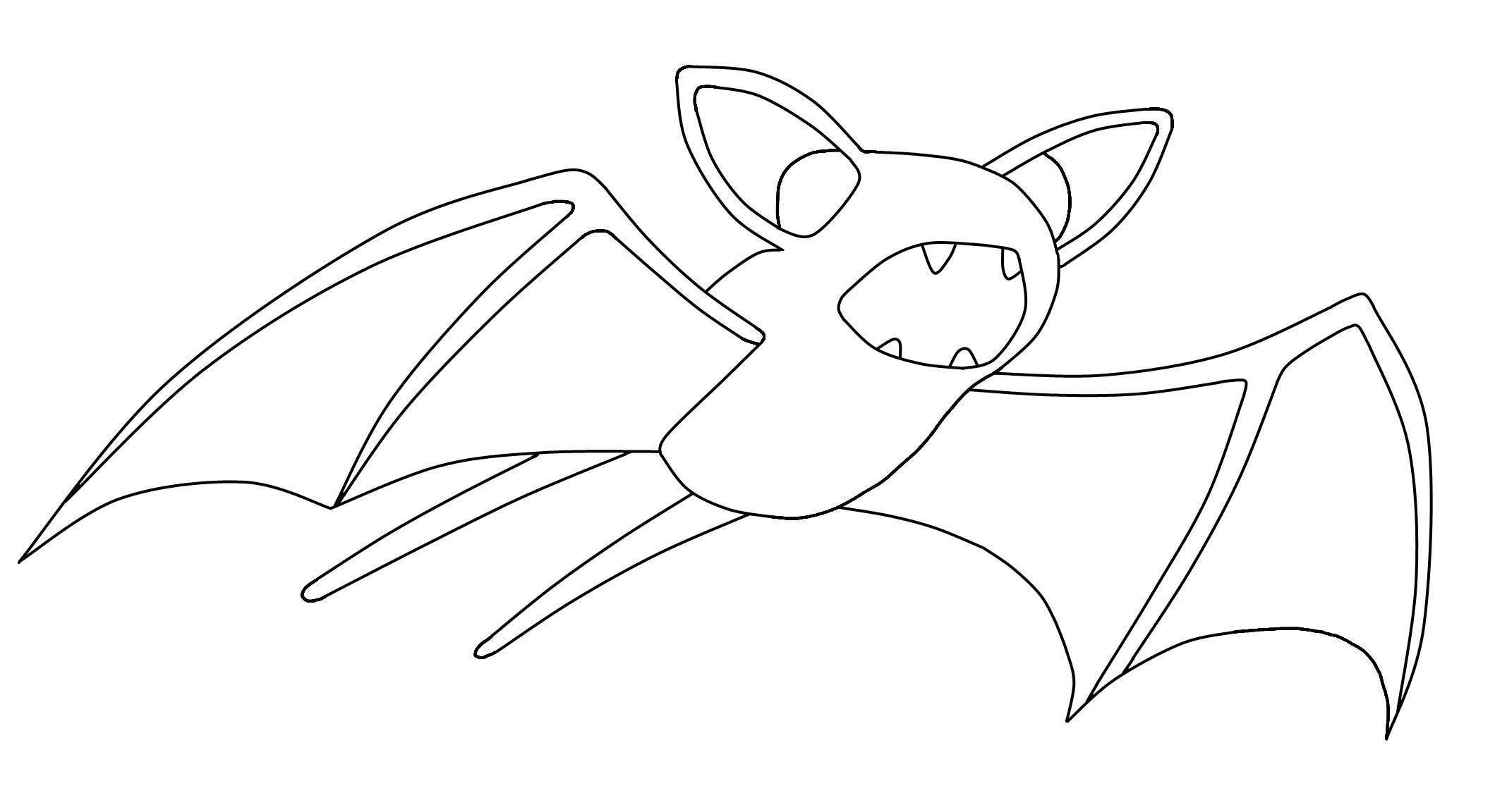 free printable pokemon zubat coloring pages