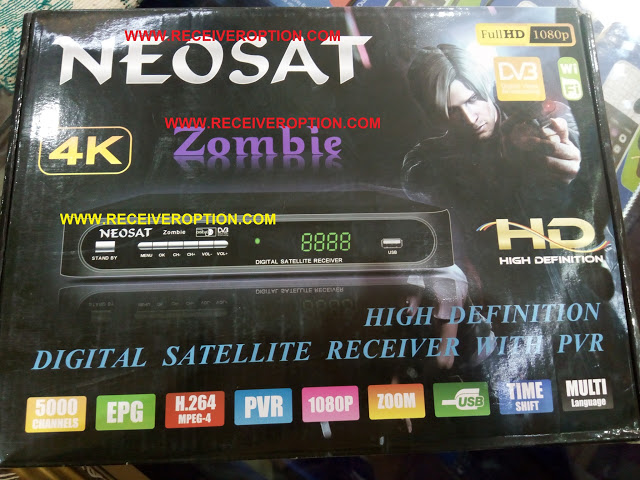 OLD MODEL NEOSAT ZOMBIE HD RECEIVER POWERVU KEY OPTION