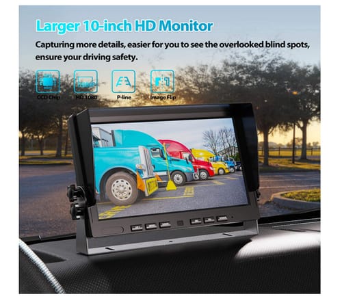 Fookoo DY104 Truck 1080P Wired Backup Camera