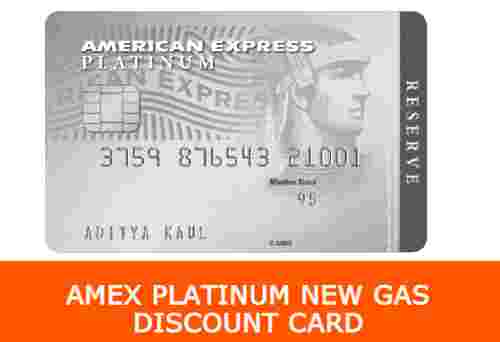 Amex Platinum New Gas Discount card