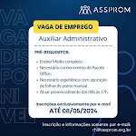 Vaga de Auxiliar Administrativo em Belo Horizonte/MG