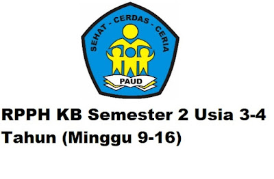 RPPH KB Semester 2 Usia 3-4 Tahun