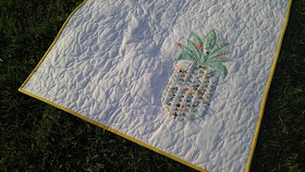 Selvage pineapple fruit of the Spirit quilt