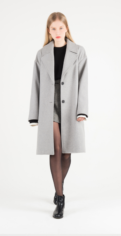 Woolen Knee-Length Coat