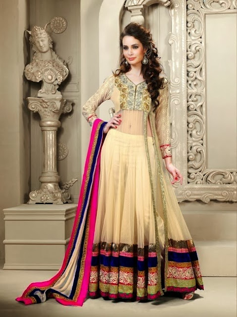 Divine Beige Brown Salwar Kameez