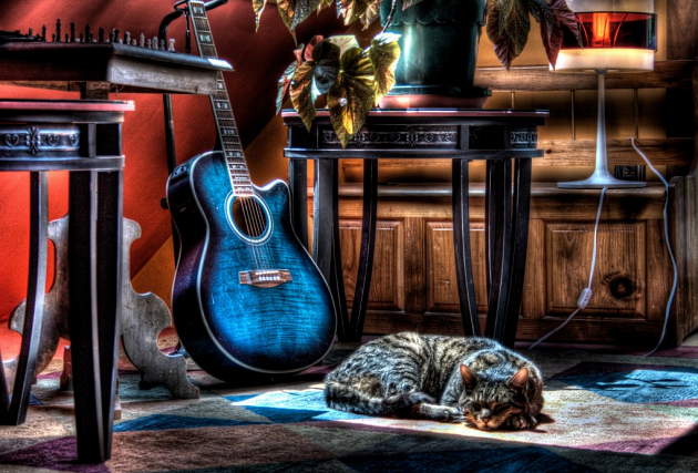 3D Awesome Guitar Backgrounds