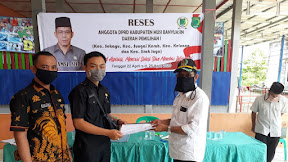 BPD Lumpatan II Serahkan langsung proposal usulan ke anggota DPRD MUBA pada reses II.