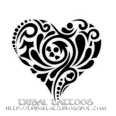  Tribal Heart Tattoo Design 6 Tribal Heart Tattoo Design 7 