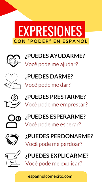 expressões com poder em espanhol