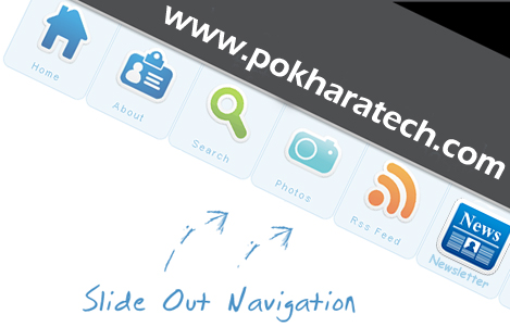 jQuery Slide Down Navigation For Blogger 
