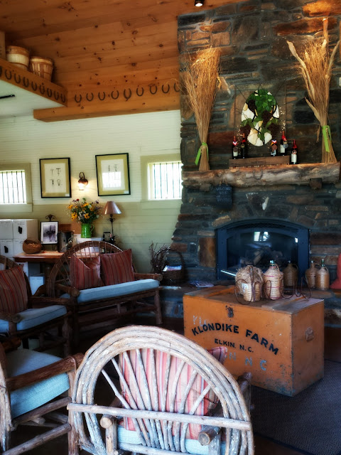 Interior view of Grassy Creek Vineyard and Winery in Surry County 