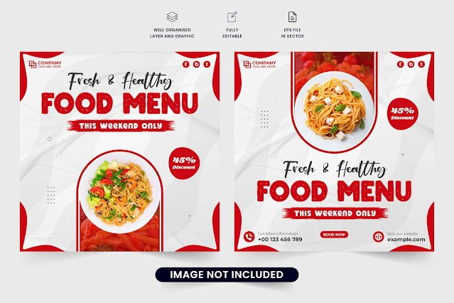 Culinary business promotion template free download