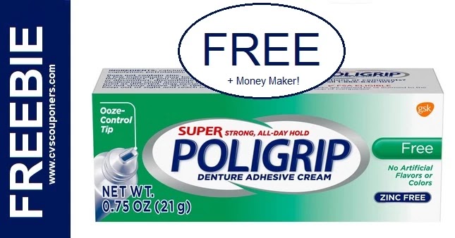 FREE Poligrip Adhesive Cream at CVS