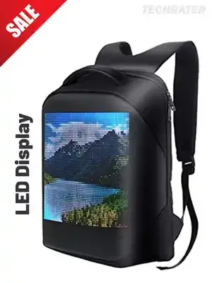 Backpack with Big LED Display technology