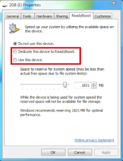 How to use Pendrive as RAM in Window 7