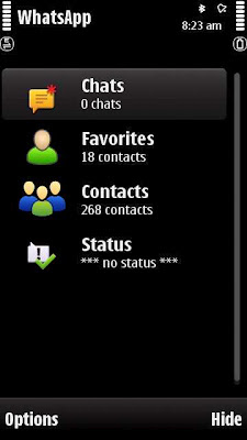 WhatsApp version 2.7.1 for Symbian^3 and S60v5