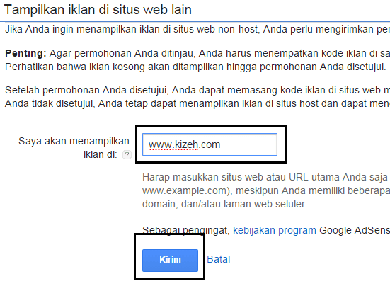 Permintaan pengubahan google adsense hosted ke non-hosted Permintaan pengubahan google adsense hosted ke non-hosted