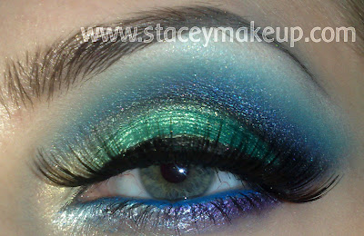 dramatic, colorful look