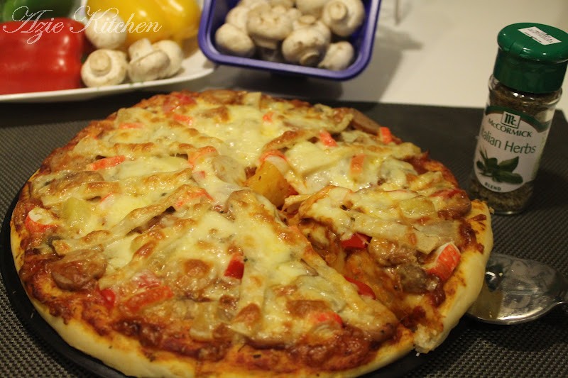 Pizza Nur Qaseh Yang Yummy. - Azie Kitchen