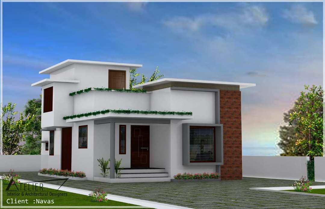 Small Plot Budget 2 Bedroom Design with Free Home Plan