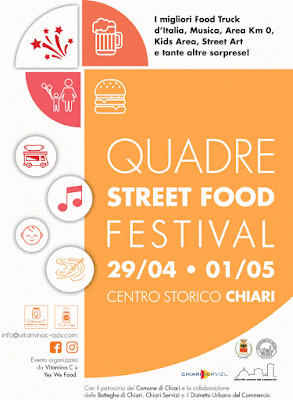 Quadre Street Food Festival 29-30 aprile - 1 maggio Chiari (BS) 