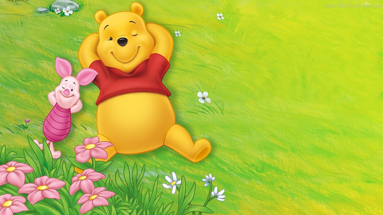 WALLPAPER WINNIE THE POOH DAN PIGLET BERSANTAI Gambar Kartun