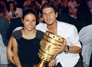 Mario Gomez Girlfriend Silvia Meichel 2013