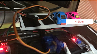 **Alt Text:**   "Step-by-step guide for building a smart car parking system using Arduino, IR sensors, servo motor, and I2C LCD display. The system automates gate control and monitors available parking slots, providing real-time feedback on the LCD screen."