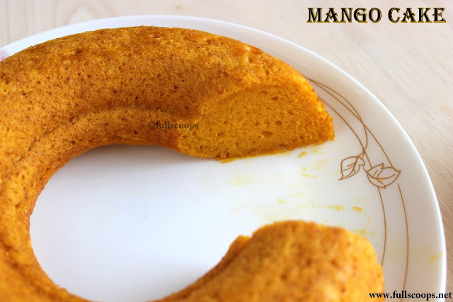 Eggless Mango Cake