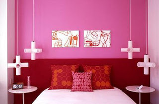 pink bedroom interior design